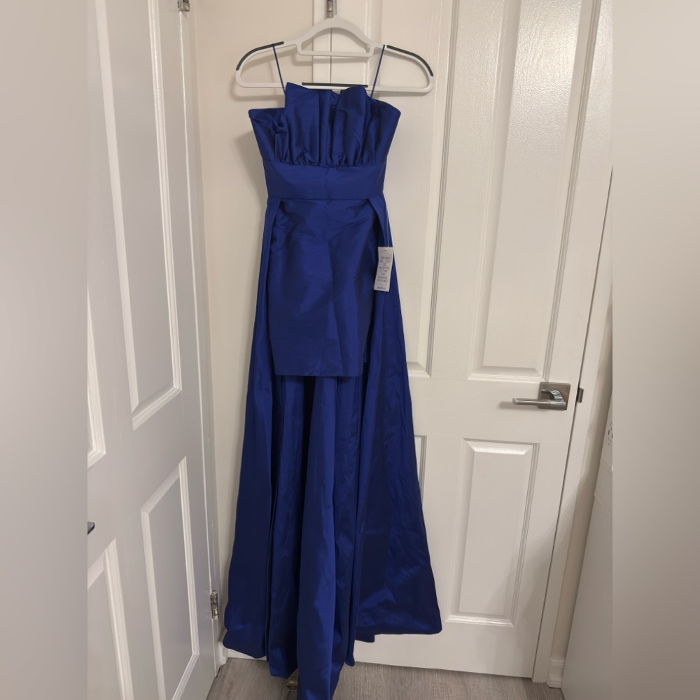 Jay Godfrey Royal Blue High Low Gown
